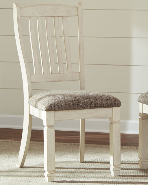 Bolanburg - Dining UPH Side Chair (Set of 2) - Rake Back - Brown / Beige - Albert's Furniture (Wayne, MI)