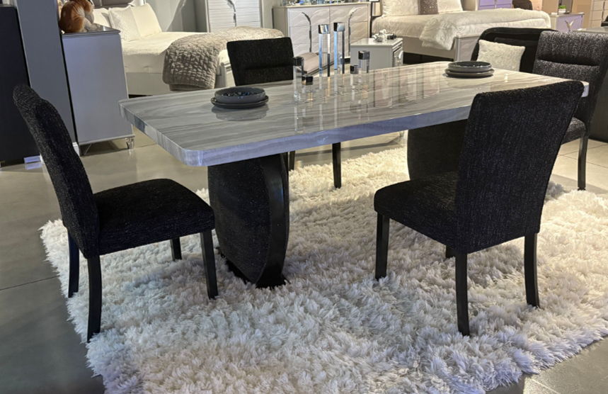 D2502 - 9 Piece Dining Room Set - Black