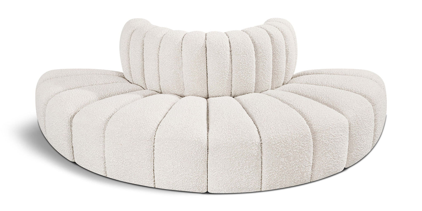 Arc - Boucle Fabric 4 Piece Modular Sofa