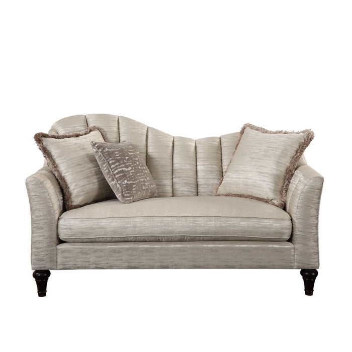 Athalia - Loveseat - Shimmering Pearl