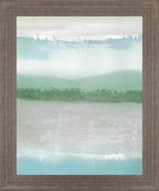 Tranquil Horizon - 28" x 34" Framed Wall Art - Green - Albert's Furniture (Wayne, MI)