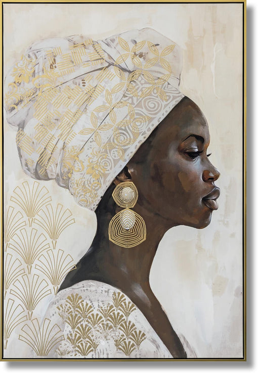 Opulent Gaze Elegance - 48" x 33" Framed Wall Art - Albert's Furniture (Wayne, MI)