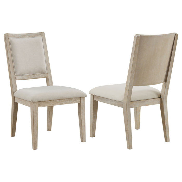 Trofello - Cushioned Dining Side Chair (Set of 2) - White Washed