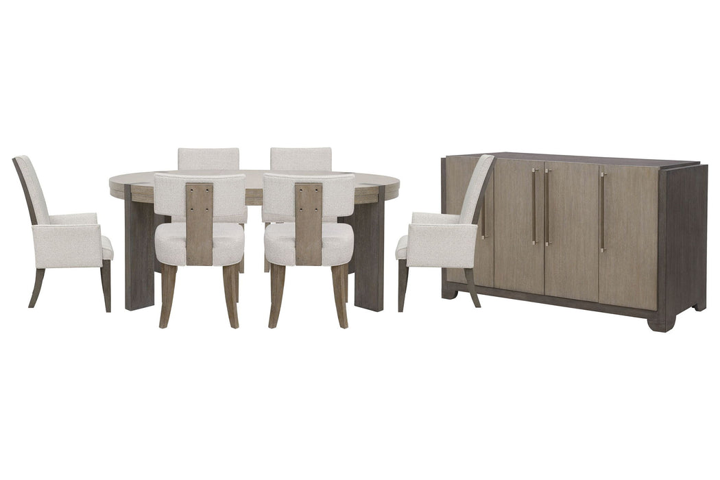 Anderson Park - Round Dining Table Set With Klismos Chairs