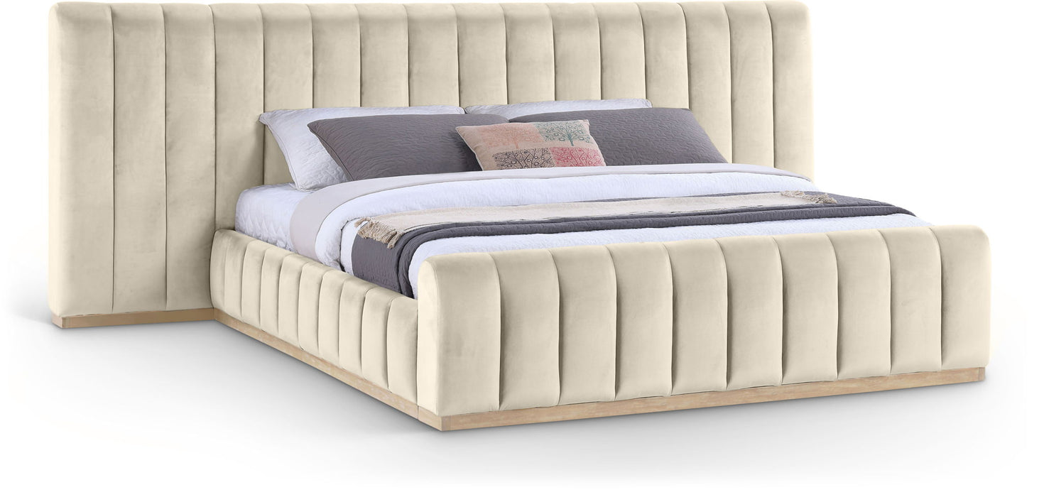 Amara - Velvet Upholstered Bed