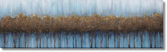 Amber Grove Mist - 20" x 71" Framed Wall Art - Blue - Albert's Furniture (Wayne, MI)