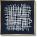 Ivory Tangle Lattice - 39" x 39" Framed Wall Art - Blue - Albert's Furniture (Wayne, MI)