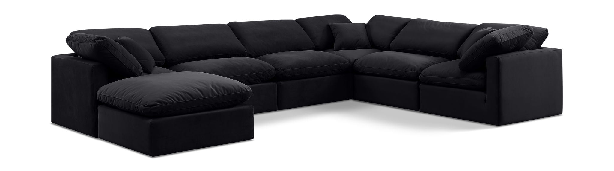 Indulge - Velvet 7 Piece Modular Sectional