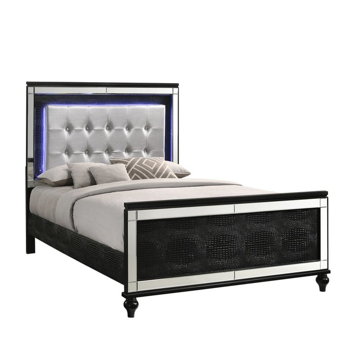 Valentino - 4/6 Full Headboard - Black