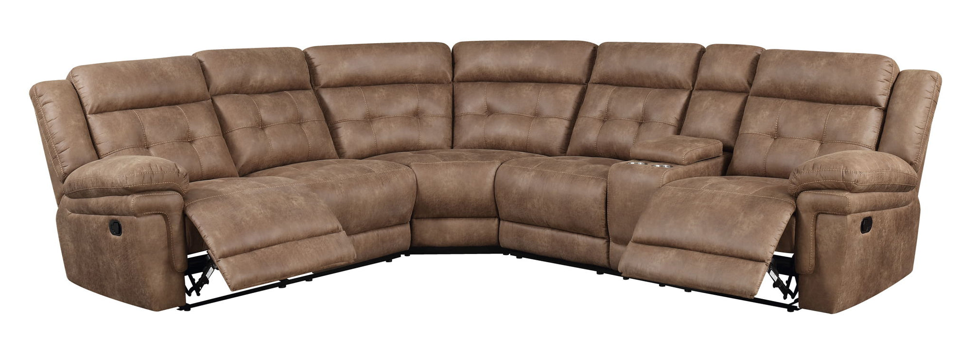 Anastasia - 3 Piece Sectional - Light Brown
