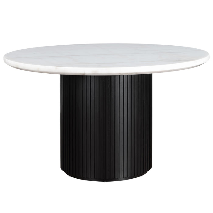 Colvin - Round Dining Table With Marble Top