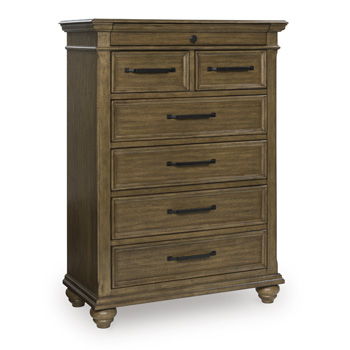 Karallin - Seven Drawer Chest - Medium Brown - Albert's Furniture (Wayne, MI)