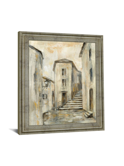 Golden Alleyway - 28" x 34" Framed Wall Art - Beige - Albert's Furniture (Wayne, MI)