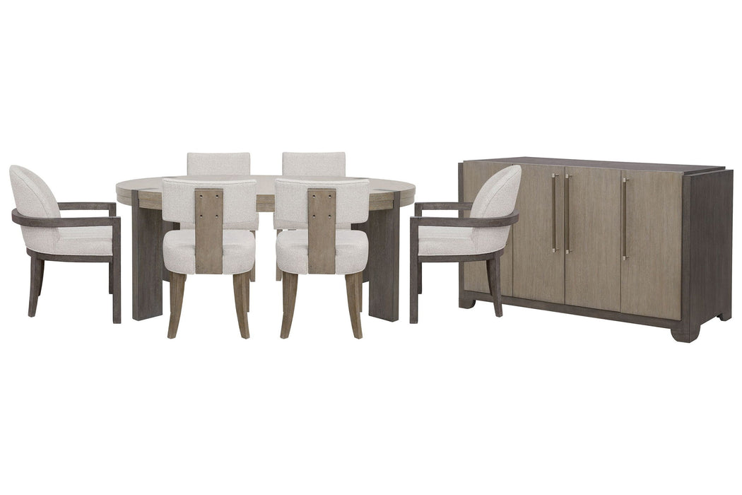 Anderson Park - Round Dining Table Set With Klismos Chairs