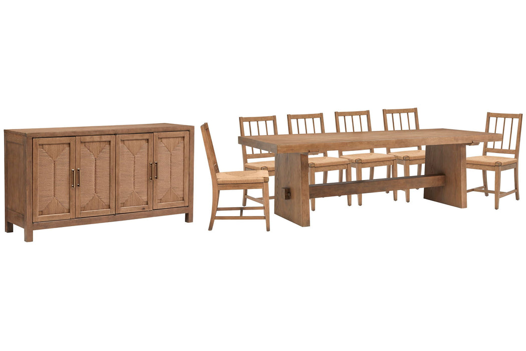 Lindon - Trestle Dining Table Set