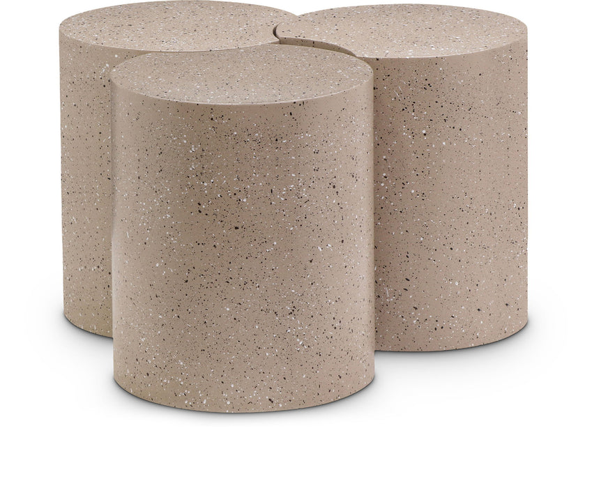 Dimple - 3 Piece Modular Coffee Table - Terazzo Finish