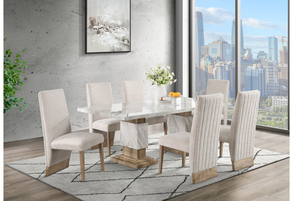 D12 - 5 Piece Dining Room Set (Dining Table And 4 Dining Chairs) - Natural - Albert's Furniture (Wayne, MI)