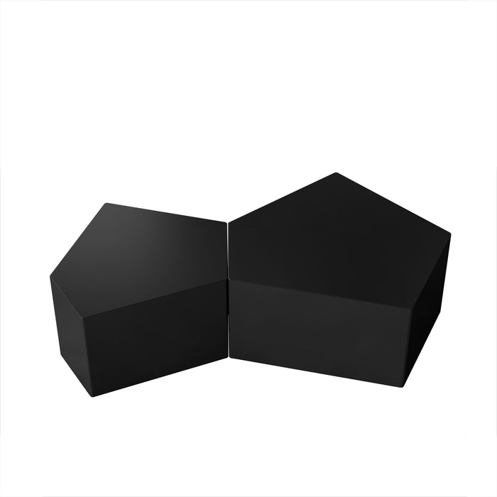 Irregular Pentagon Nesting Coffee Table Set