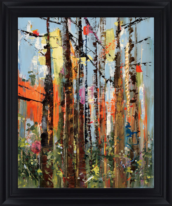 Sunlit Thicket - 28" x 34" Framed Wall Art - Green - Albert's Furniture (Wayne, MI)