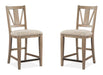 Paxton Place - Counter Chair With Upholstered Seat (Set of 2) - Dovetail Gray - Albert's Furniture (Wayne, MI)