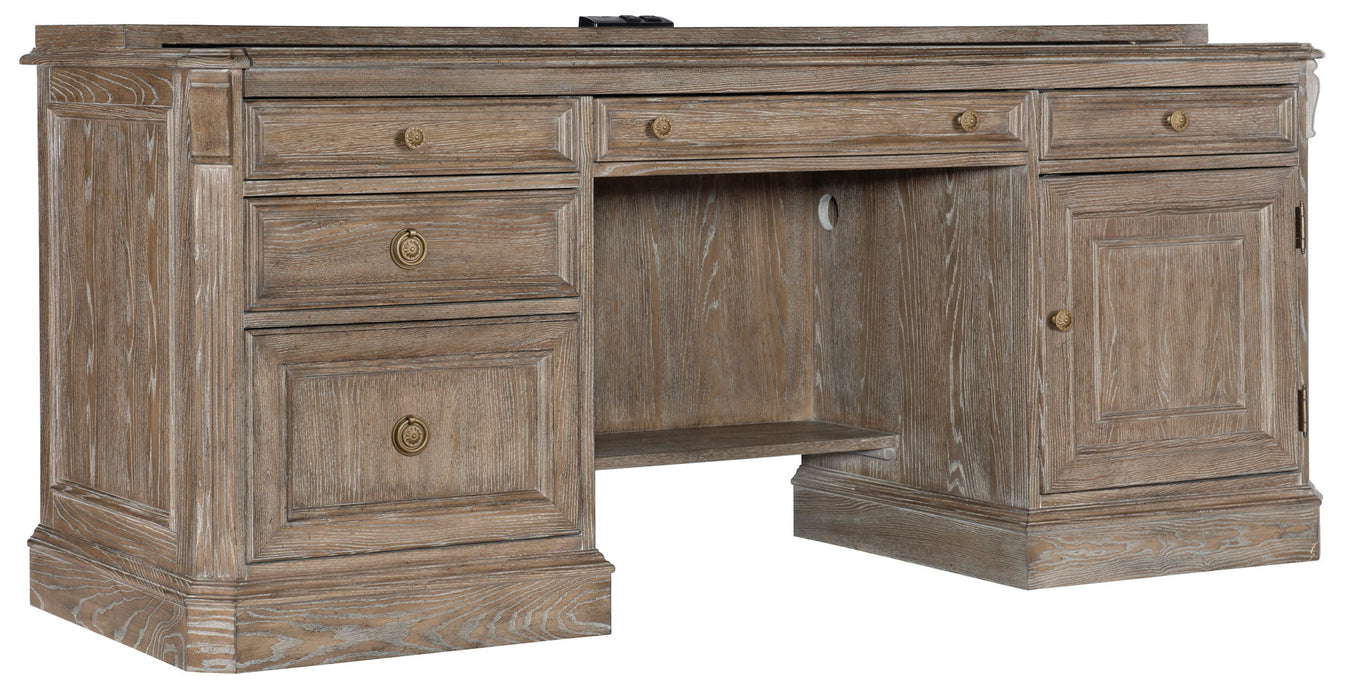 Work Your Way - Computer Credenza - Light Brown