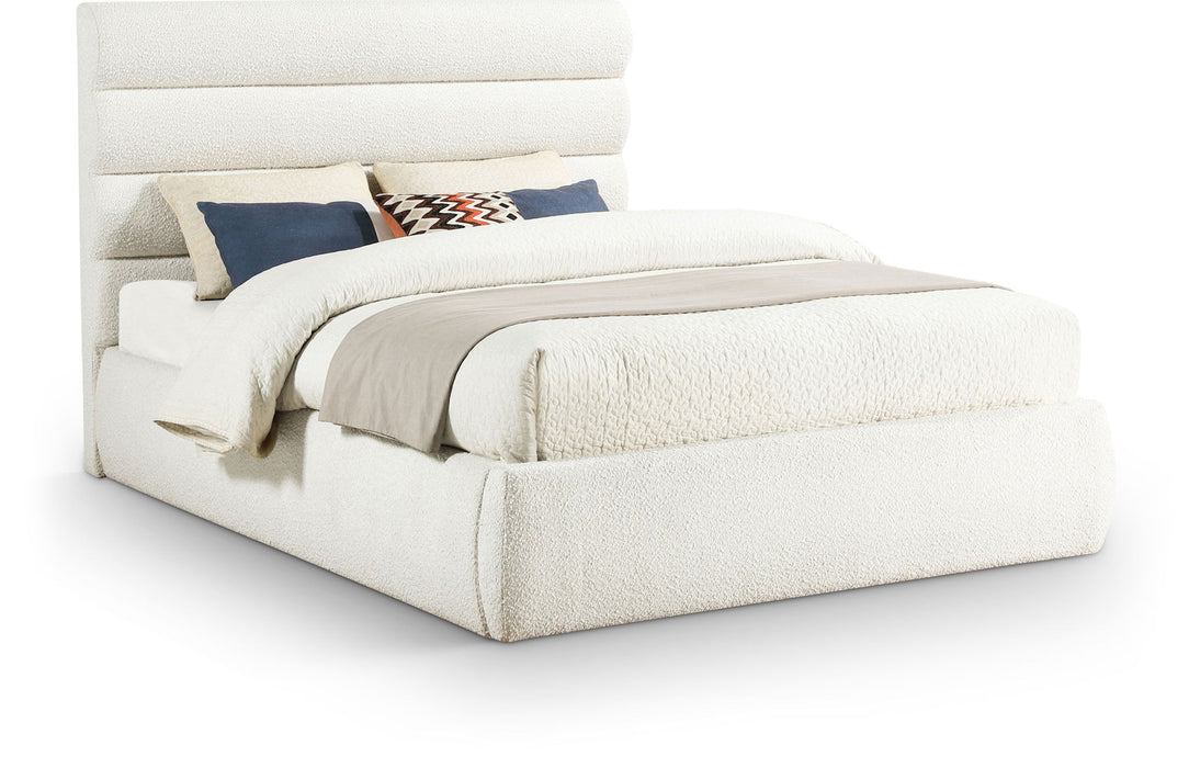 Adam - Boucle Fabric Bed With 52" Headboard