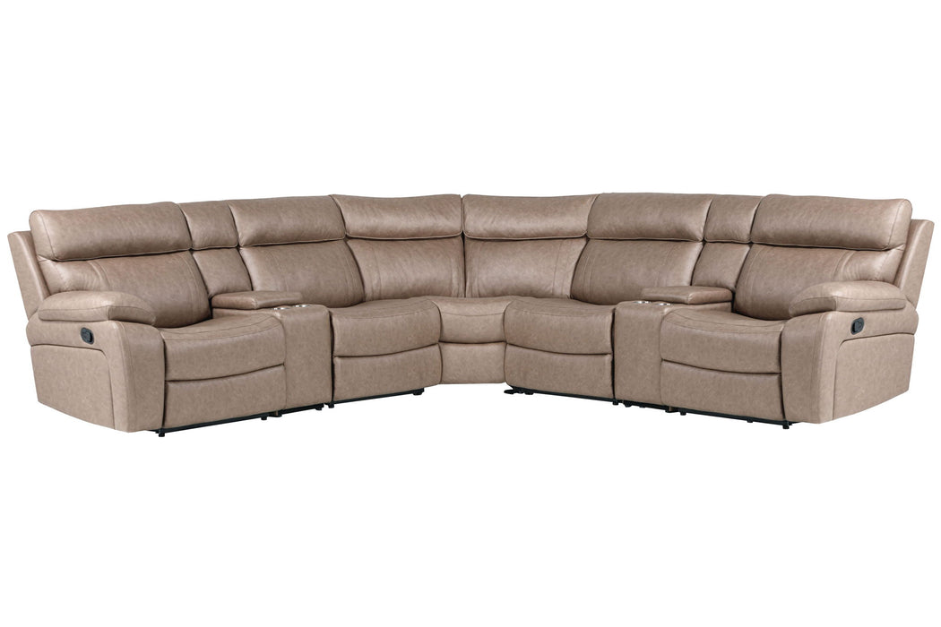 Theon - Modular Manual Reclining Sectional And Entertainment Console