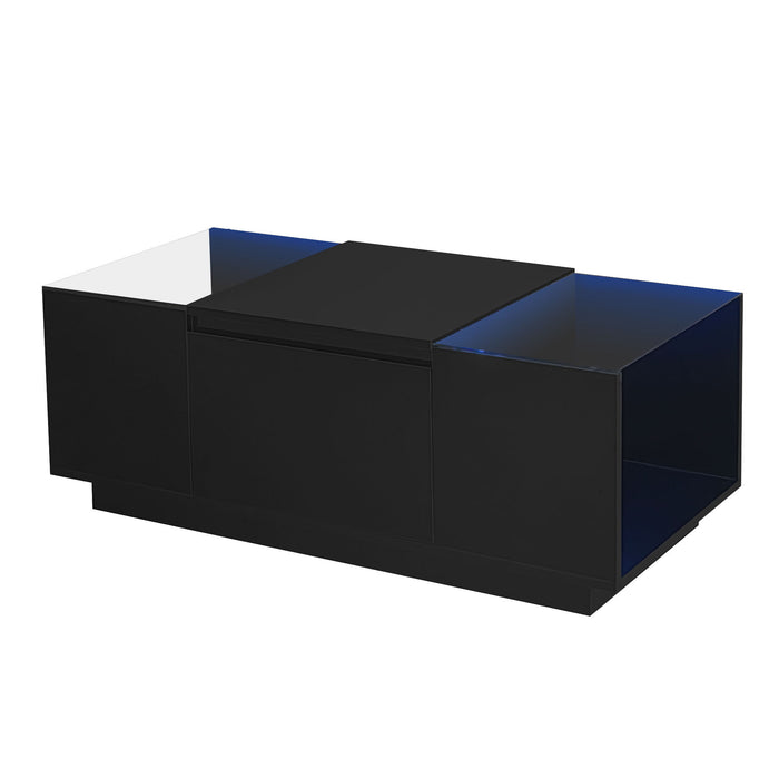LED Coffee Table, Modern Center Table