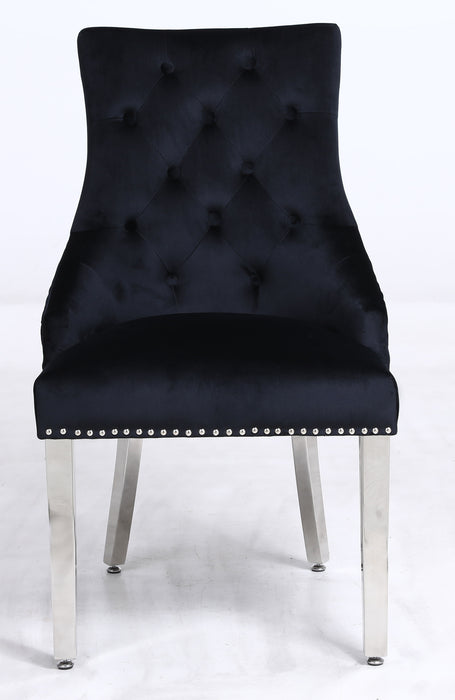 Leo - Side Chair (Set of 2) - Black Fabric