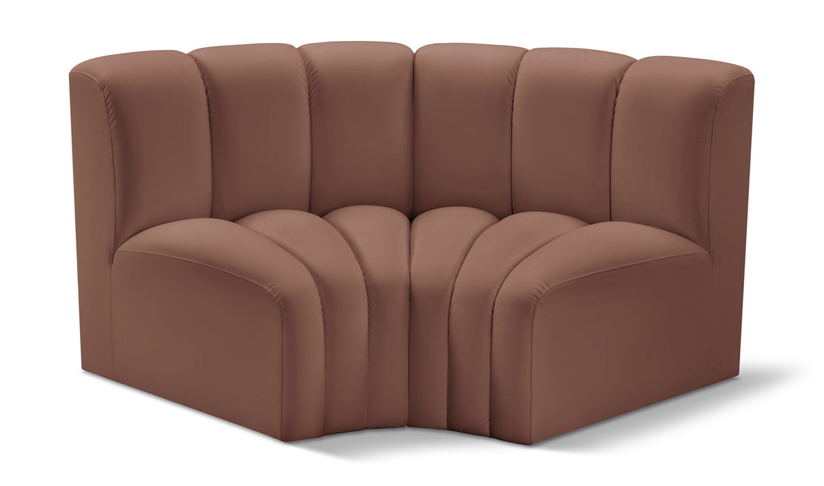 Arc - Faux Leather 2 Piece Modular Sofa