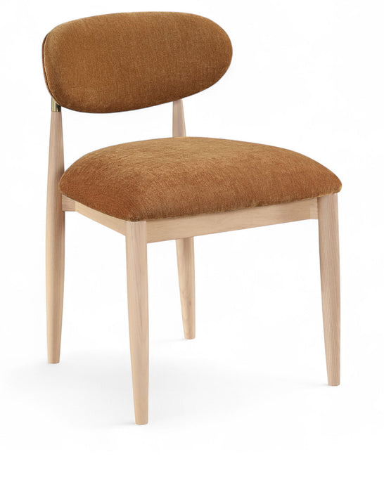 Riccio - Fabric Dining Side Chair (Set of 2) - Natural Frame