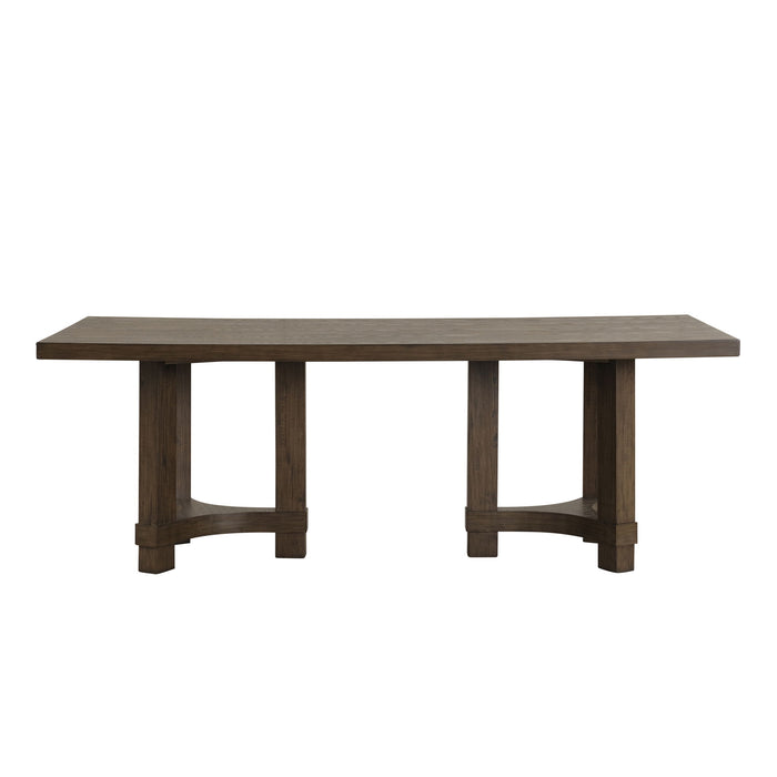 Cityscape - Rectangle Dining Table Top & Base - Dark Brown - Albert's Furniture (Wayne, MI)