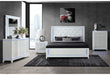 Alina - 5 Piece King Bedroom Set With LED, Cooler, Speaker And USB - White - Albert's Furniture (Wayne, MI)