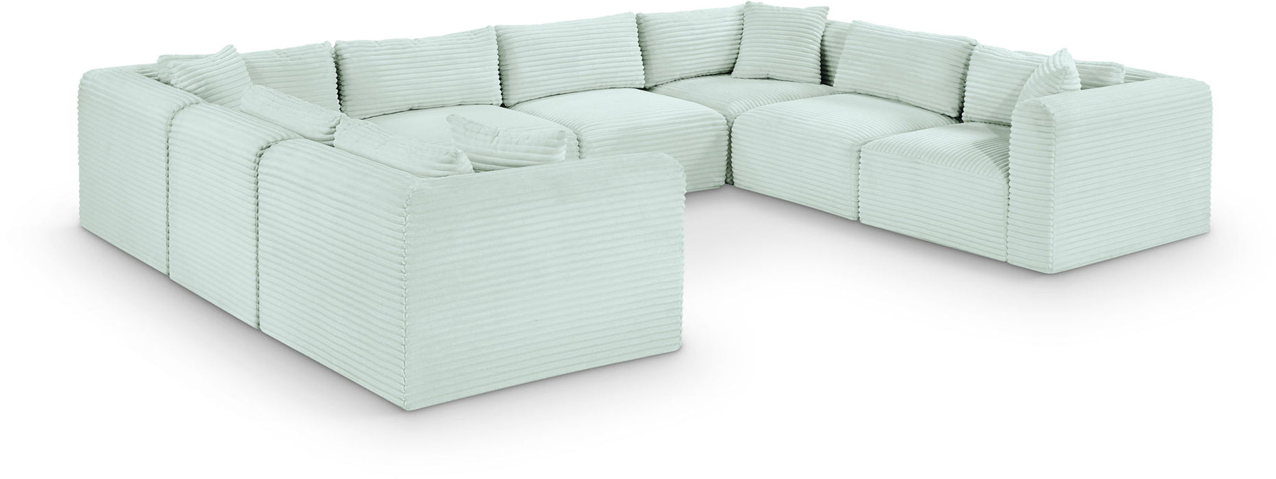 Shaggy - 8 Piece Modular U-Shaped Sectional