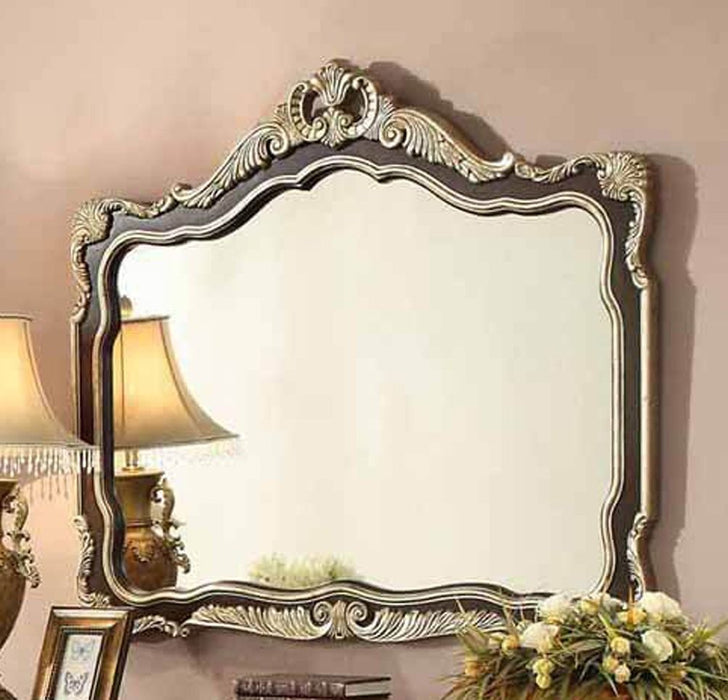 HD-213 - Mirror - Dark Brown With Gold Highlight