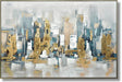 Urban Gold Reflection - 39" x 59" Framed Wall Art - Gold - Albert's Furniture (Wayne, MI)