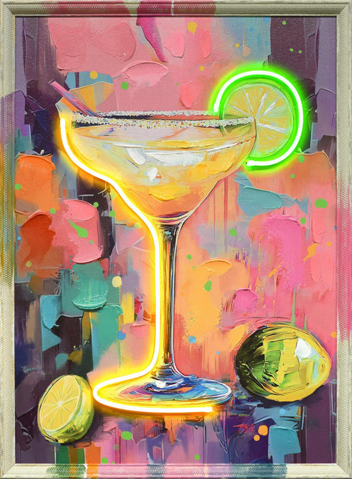 Fiesta Glow - 21" x 29" Framed Wall Art - Yellow - Albert's Furniture (Wayne, MI)