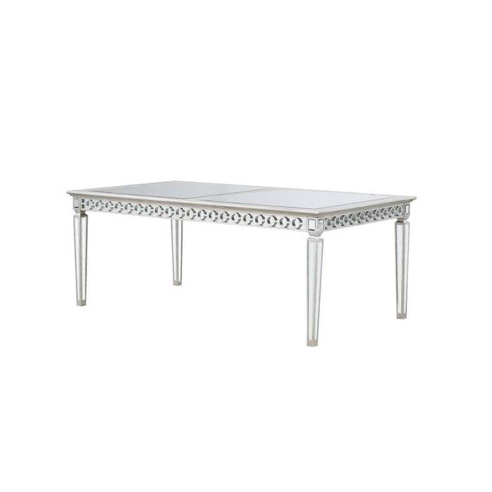 Varian - Dining Table - Mirrored & Antique Platinum