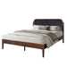 Hawthorne - 5/0 Queen Platform Bed With Chair arcoal Upholstered Headboard - Brown - Albert's Furniture (Wayne, MI)