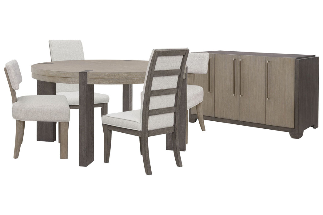 Anderson Park - Round Dining Table Set With Klismos Chairs