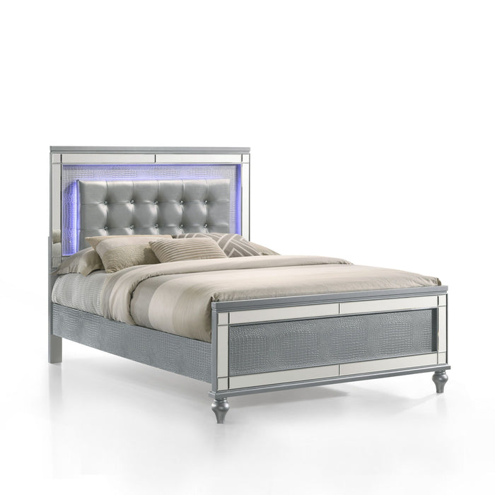 Valentino - 4/6 Full Headboard - Silver