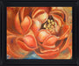 Amber Petal Radiance - 28" x 34" Framed Wall Art - Orange - Albert's Furniture (Wayne, MI)