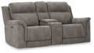 Next-Gen Durapella - Reclining Power Loveseat With Console - Albert's Furniture (Wayne, MI)