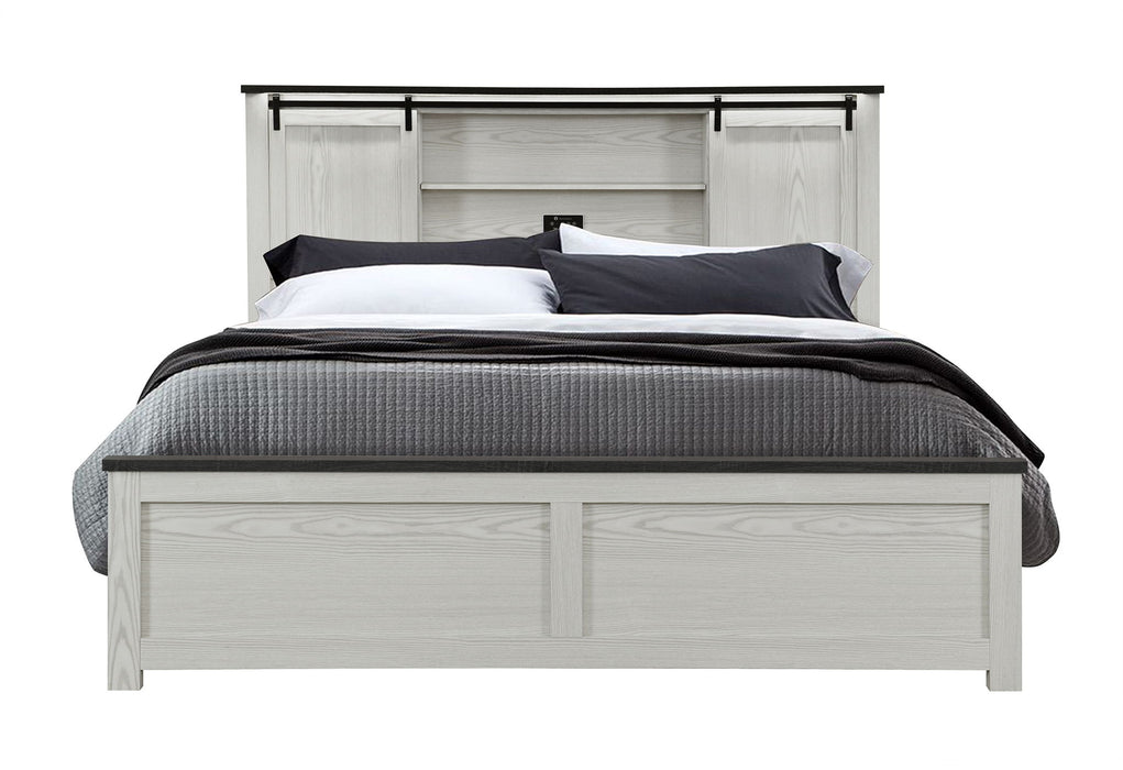 Ava - King Storage Bed - Beige