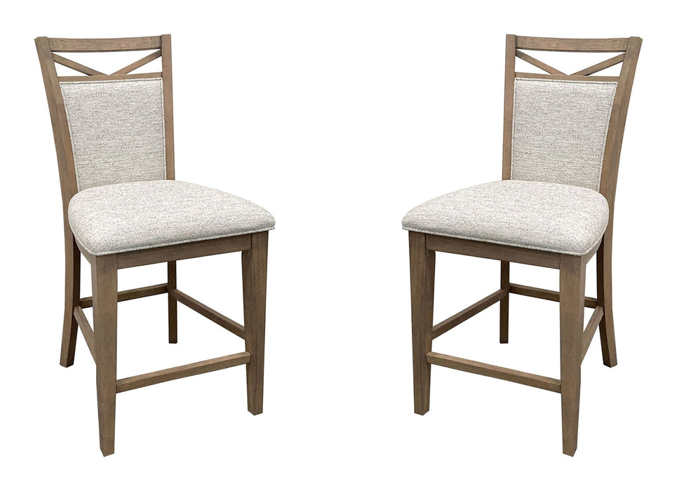 Americana Modern Dining - Upholstered Counter Chair (Set of 2) - Cotton