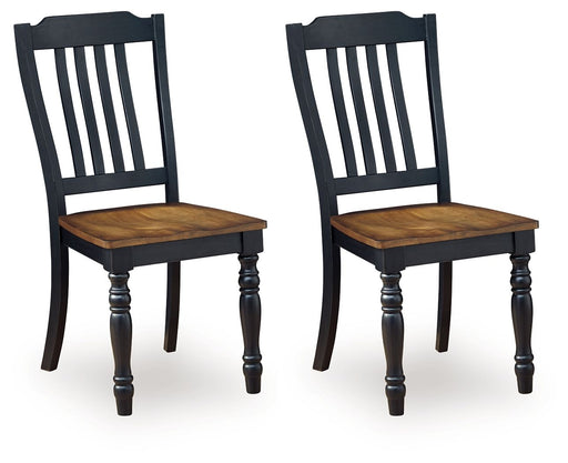 Clorazi - Dining Room Side Chair (Set of 2) - Black / Brown - Albert's Furniture (Wayne, MI)