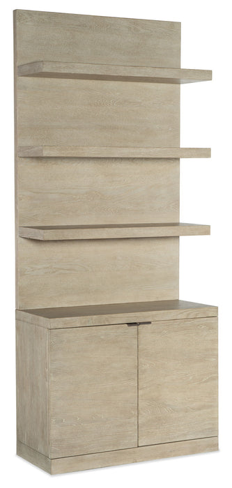 Cascade - Bookcase Base And Hutch - Light Brown