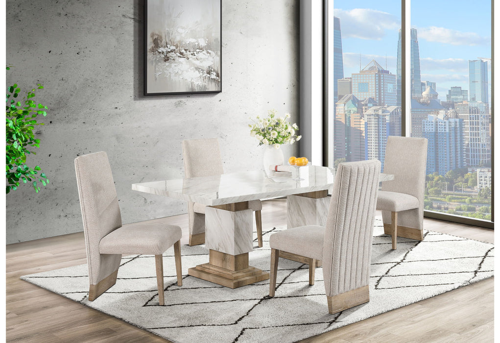 D12 - 7 Piece Dining Room Set (Dining Table And 6 Dining Chairs) - Natural - Albert's Furniture (Wayne, MI)