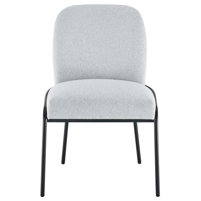 Conrad - Leg Side Chair - Black / Gray