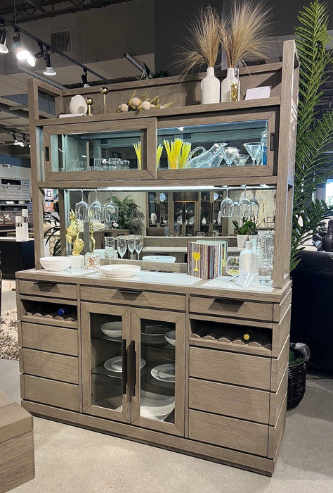 Pure Modern Dining - Bar Buffet Hutch - Moonstone